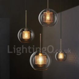 Modern Minimalist Nordic Style Decoration Cafe Glass Ball Single Head Pendant Light