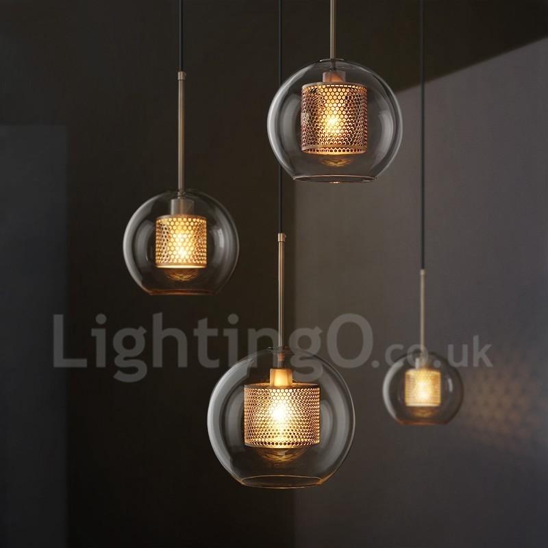 Modern Minimalist Nordic Style Decoration Cafe Glass Ball Single Head Pendant Light