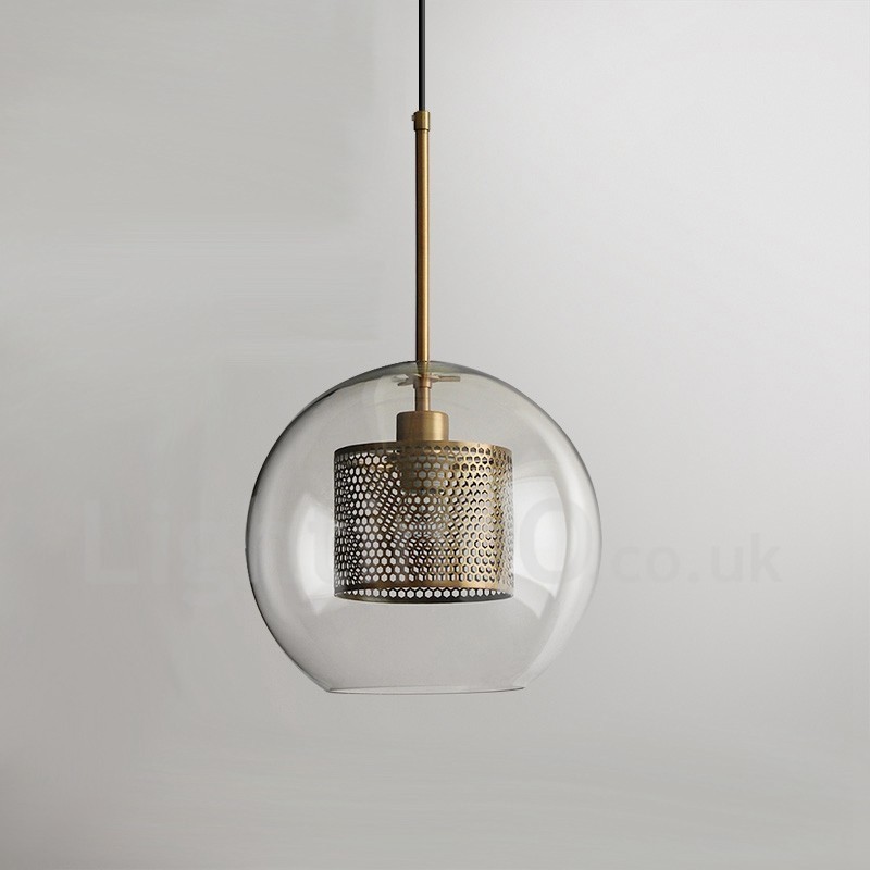 Modern Minimalist Nordic Style Decoration Cafe Glass Ball Single Head Pendant Light