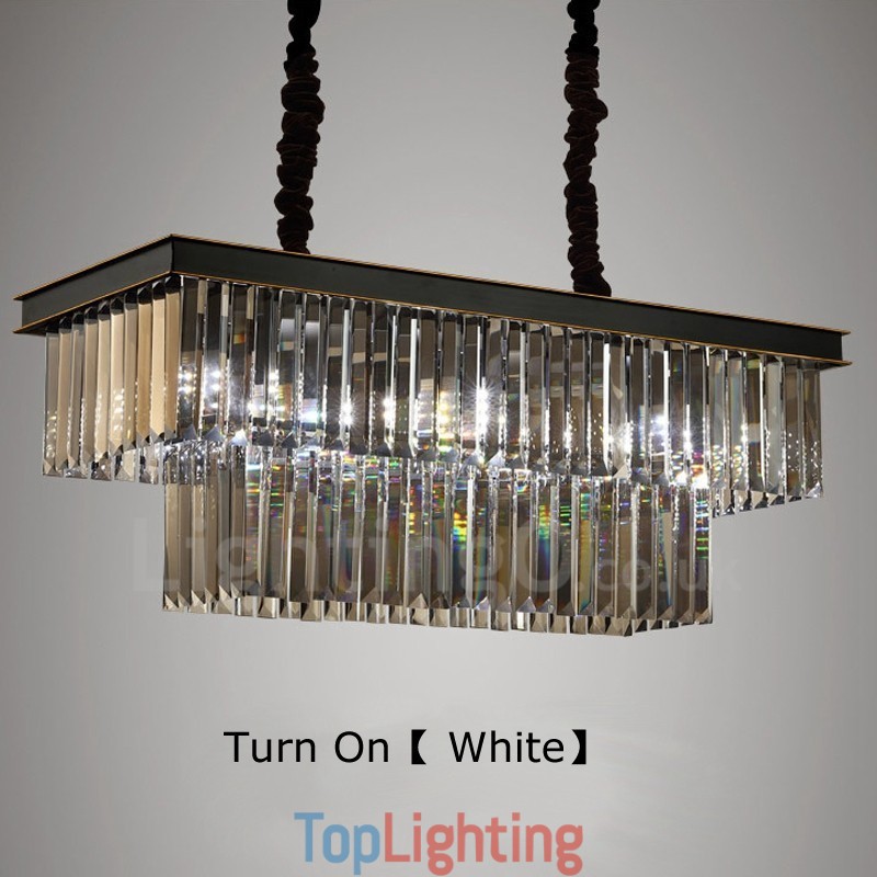 Retro Crystal Pendant Light Cafe Exibittion Hall