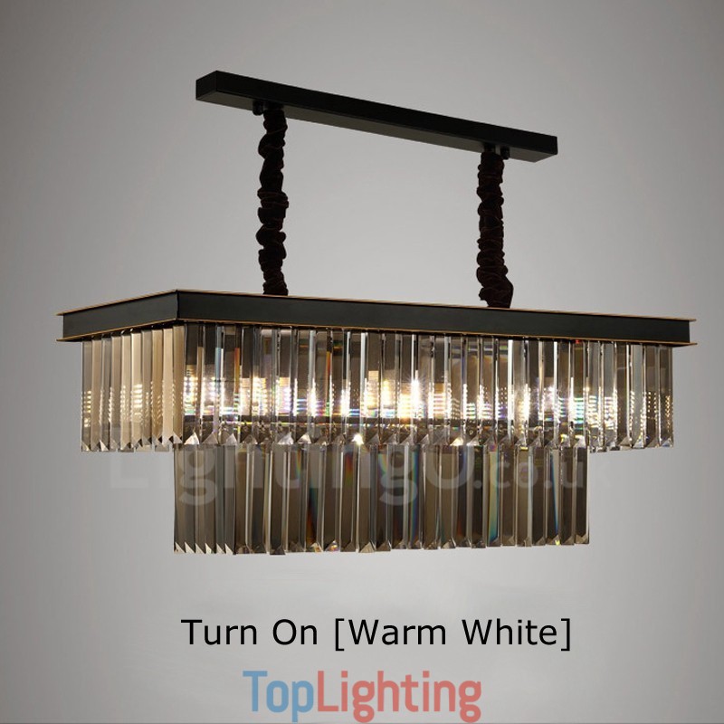 Retro Crystal Pendant Light Cafe Exibittion Hall