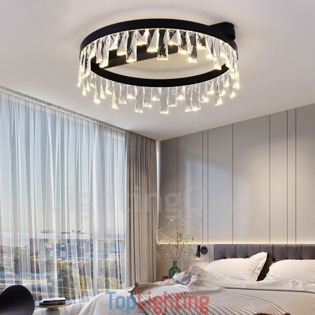 Modern Minimalist Creative Circular Ceiling Crystal Light Modern Minimalist Creative Circular Ceiling Crystal Light