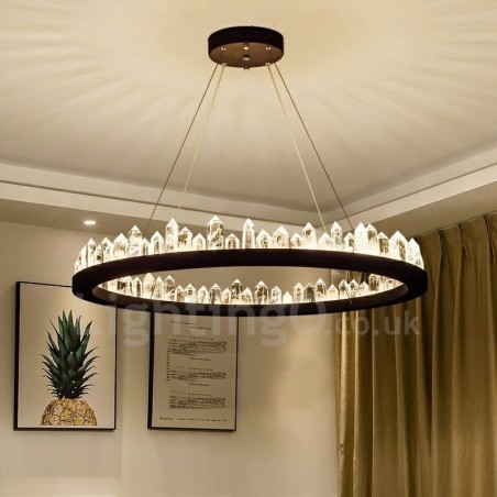 Crystal Pendant Light Fashion Exquisite Circle Design Crystal Pendant Light Fashion Exquisite Circle Design