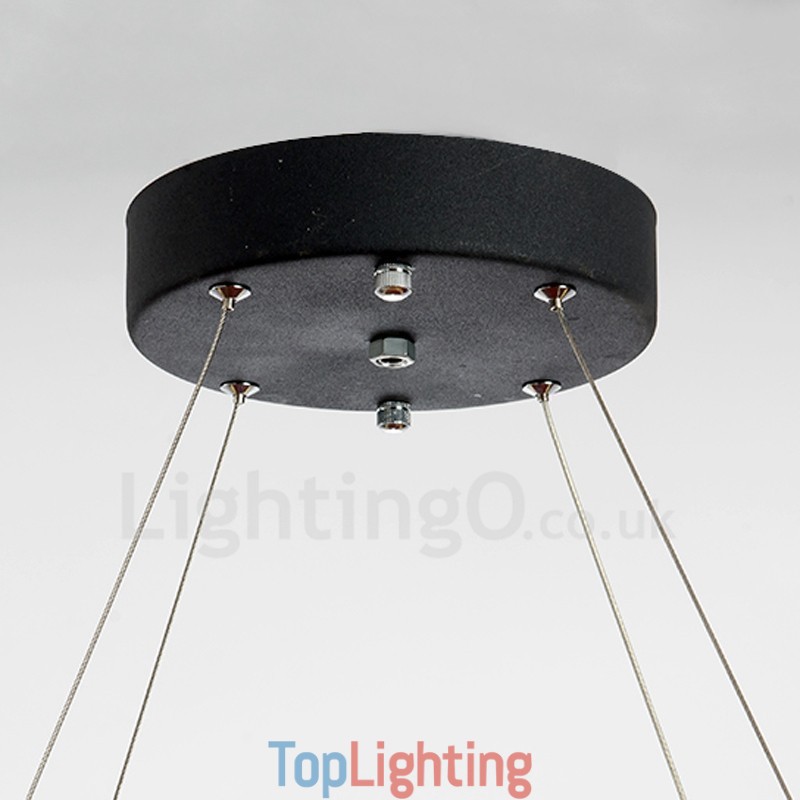 Modern Fashion Double Circle Crystal Pendant Light
