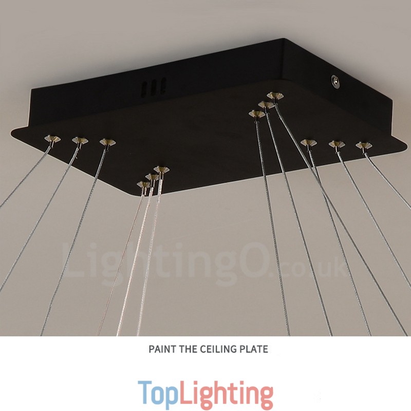Nordic Crystal Pendant Light Rectangular Atmosphere Pendant Light Postmodern Lighting