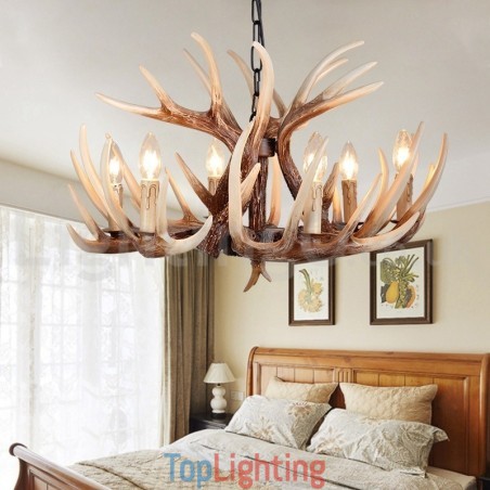6 Light Rustic Artistic Retro Antler Vintage Chandelier 6 Light Rustic Artistic Retro Antler Vintage Chandelier
