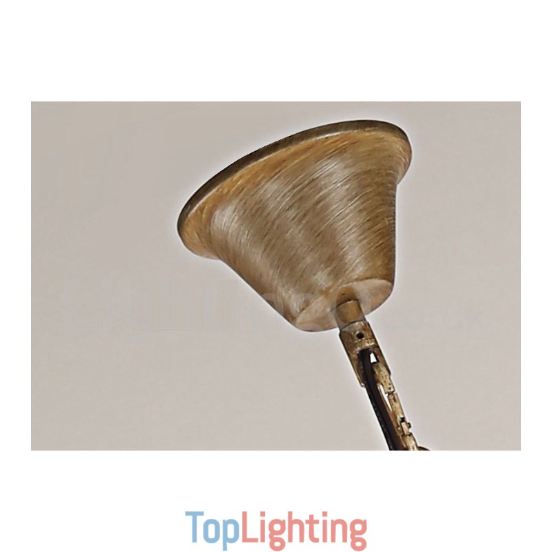 6 Light Rustic Artistic Retro Antler Vintage Candle Chandelier