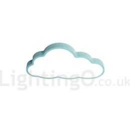 Ultra Thin Clouds Dimmable Modern Contemporary Nordic Style Flush Mount Ceiling Lights with Acrylic Shade with Remote Control Also Can Be Used As Wall Light