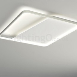 Modern Minimalist Ultra thin 5cm Aluminum Square Flush Mount Ceiling Lights