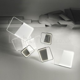 Modern Minimalist Ultra thin 5cm Aluminum Rectangle Flush Mount Ceiling Lights