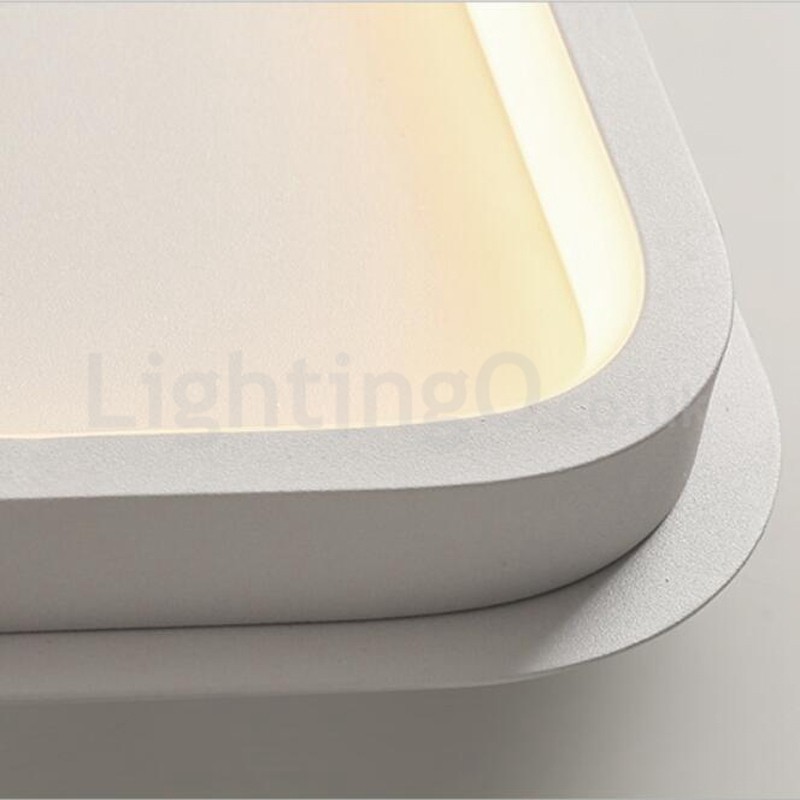 Modern Minimalist Ultra thin 5cm Aluminum Rectangle Flush Mount Ceiling Lights