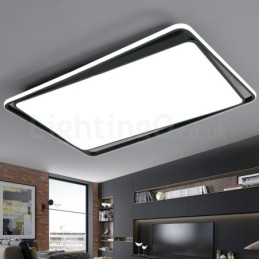 Modern Fashion Black White Rectangle Flush Mount Ceiling lamp