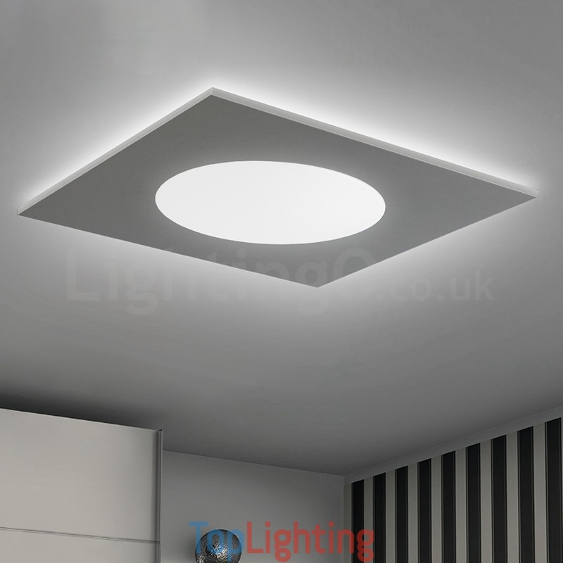 Modern Stylish Thin Square Flush Mount Ceiling Lamp
