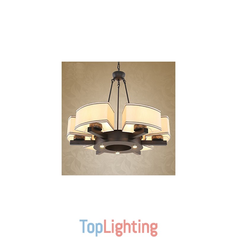 The Chinese Style Chandelier Iron Copper Imitation Air Lamps