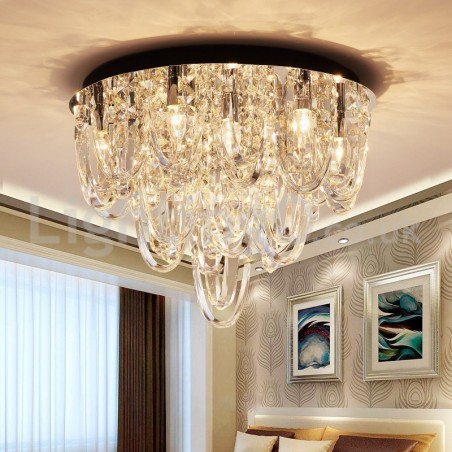 Luxury Crystal Flush Mount Ceiling Lamp Post Modern Lamp Luxury Crystal Flush Mount Ceiling Lamp Post Modern Lamp
