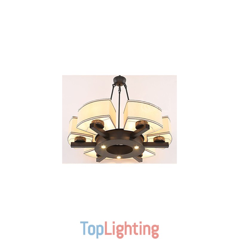 The Chinese Style Chandelier Iron Copper Imitation Air Lamps