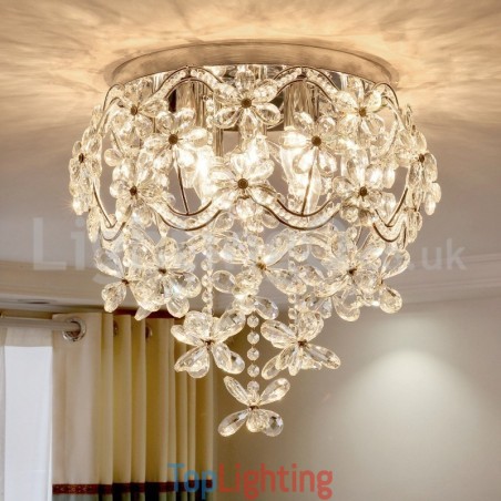 Modern Fashion 48CM Round Flush Mount Crystal Ceiling Lights Modern Fashion 48CM Round Flush Mount Crystal Ceiling Lights
