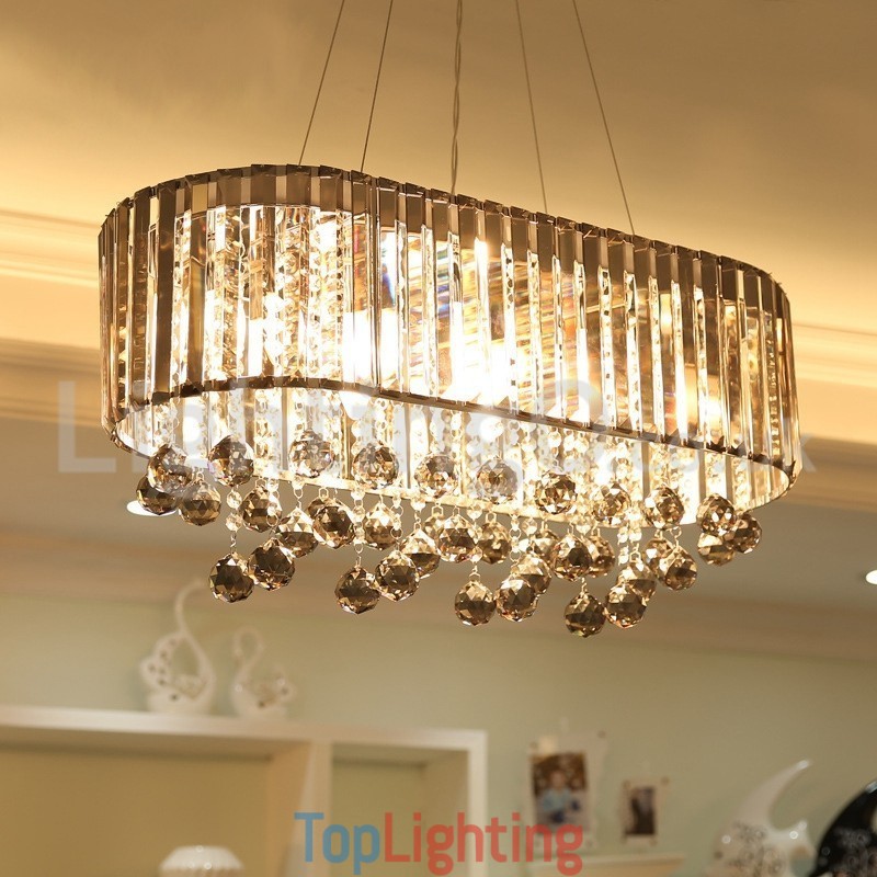 Affordable Luxury Rectangular Crystal Chandelier