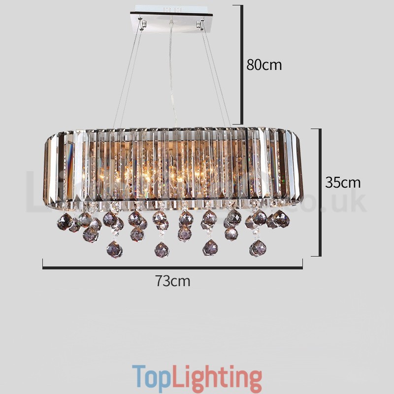 Affordable Luxury Rectangular Crystal Chandelier