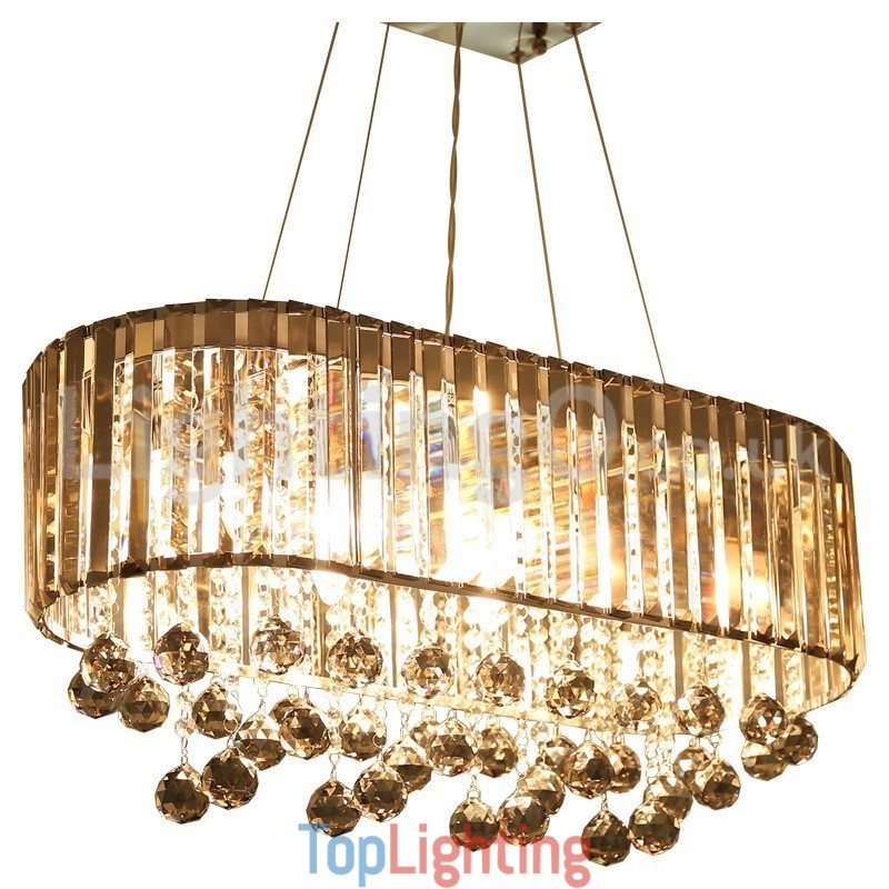 Affordable Luxury Rectangular Crystal Chandelier