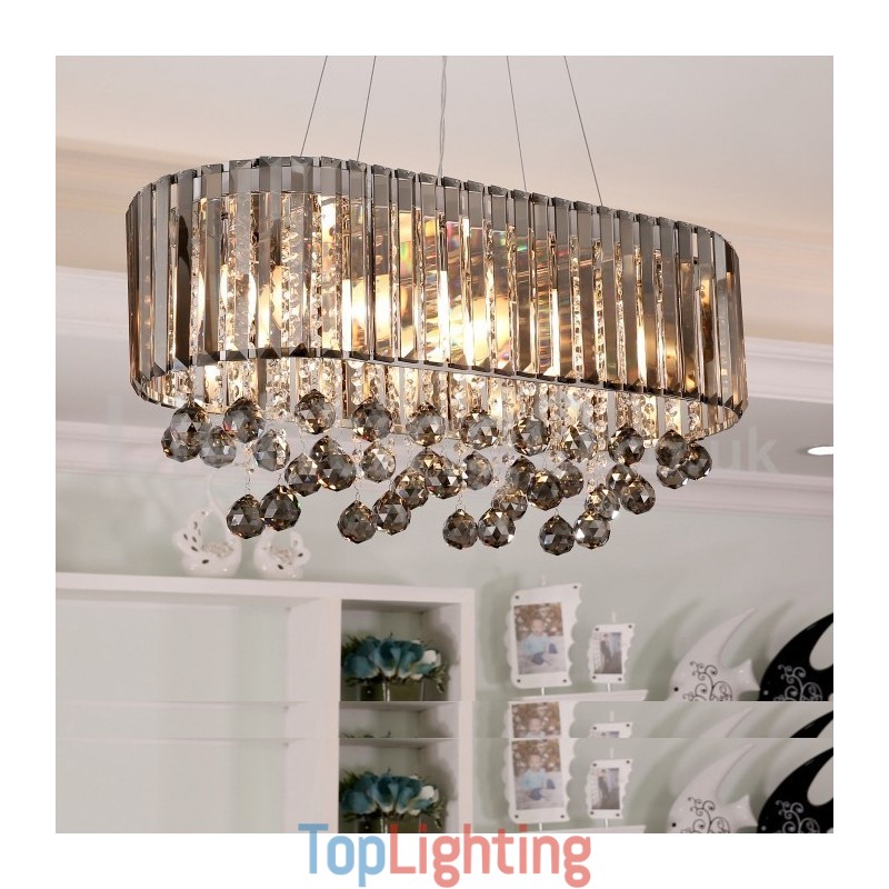 Affordable Luxury Rectangular Crystal Chandelier