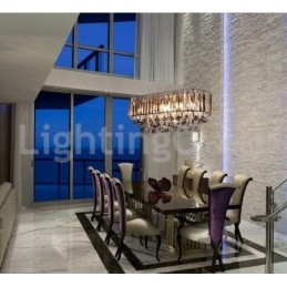 Affordable Luxury Rectangular Crystal Chandelier