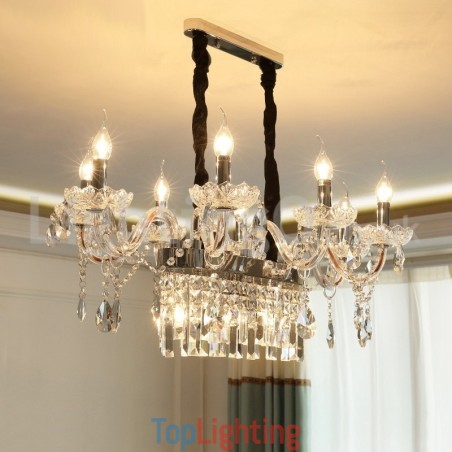 Contemporary Creative Candle Crystal Chandelier Contemporary Creative Candle Crystal Chandelier