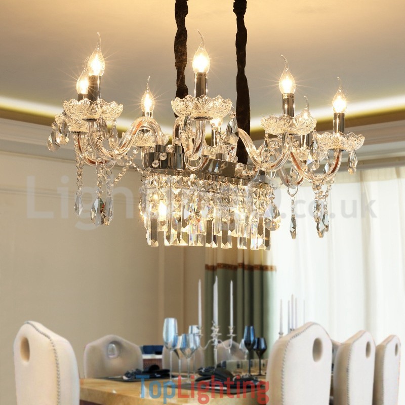 Contemporary Creative Candle Crystal Chandelier