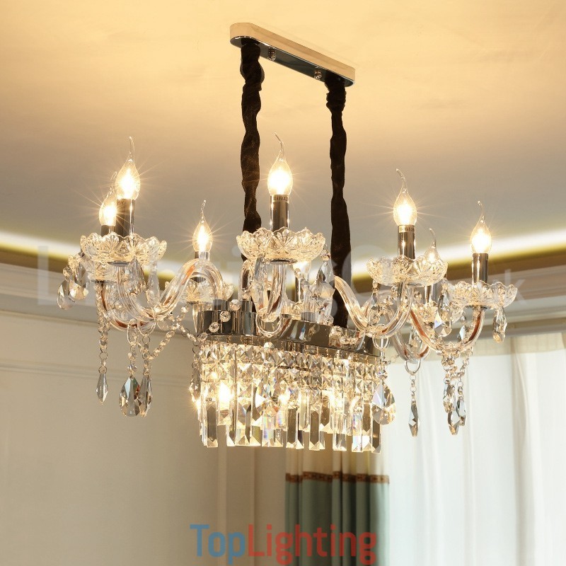 Contemporary Creative Candle Crystal Chandelier