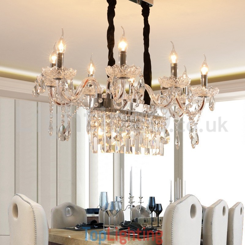 Contemporary Creative Candle Crystal Chandelier
