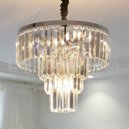 Elegant Cheap Modern 4 Tier Round Crystal Pendant Light Elegant Cheap Modern 4 Tier Round Crystal Pendant Light