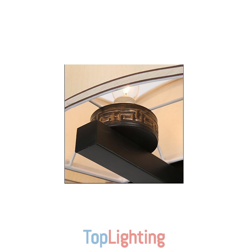 The Chinese Style Chandelier Iron Copper Imitation Air Lamps