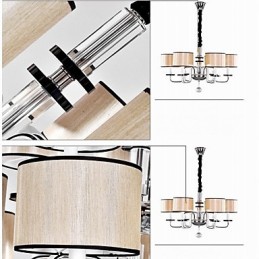 Modern Contemporary Crystal Chrome Metal Chandelier