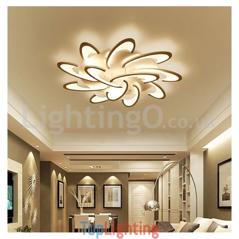 Discount 12 Bulbs Contemporary Flush Mount Ceiling Lights
