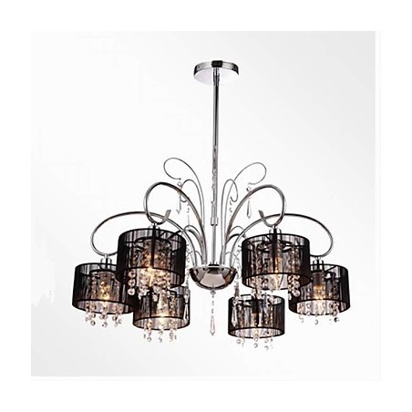 Modern Contemporary Crystal Chrome Metal Chandelier Modern Contemporary Crystal Chrome Metal Chandelier