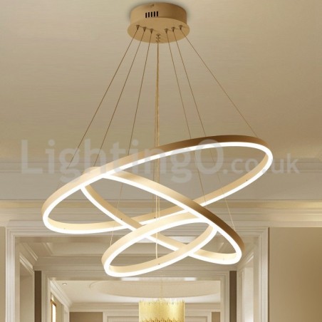 Modern Three Circle Pendant Light Remote Control Modern Three Circle Pendant Light Remote Control