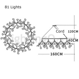Luxury Post modern Round Fireflies Chandelier