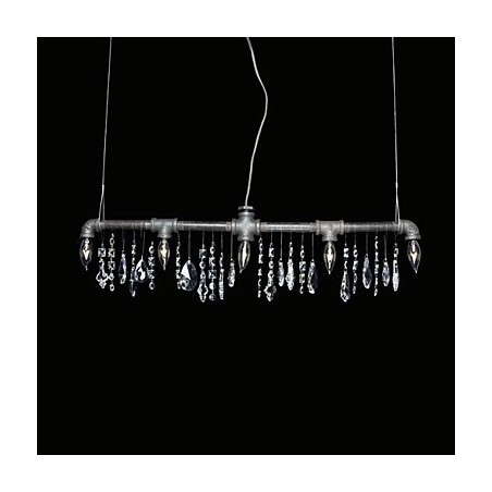 North American Style Creative 5 Light Chandeliert In Pipe Design North American Style Creative 5 Light Chandeliert In Pipe Design