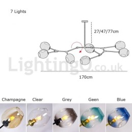Nordic Modern Magic Bean Glass Chandelier Molecular Chandelier