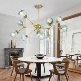 Nordic Postmodern Molecular Magic Bean Chandelier Cafe