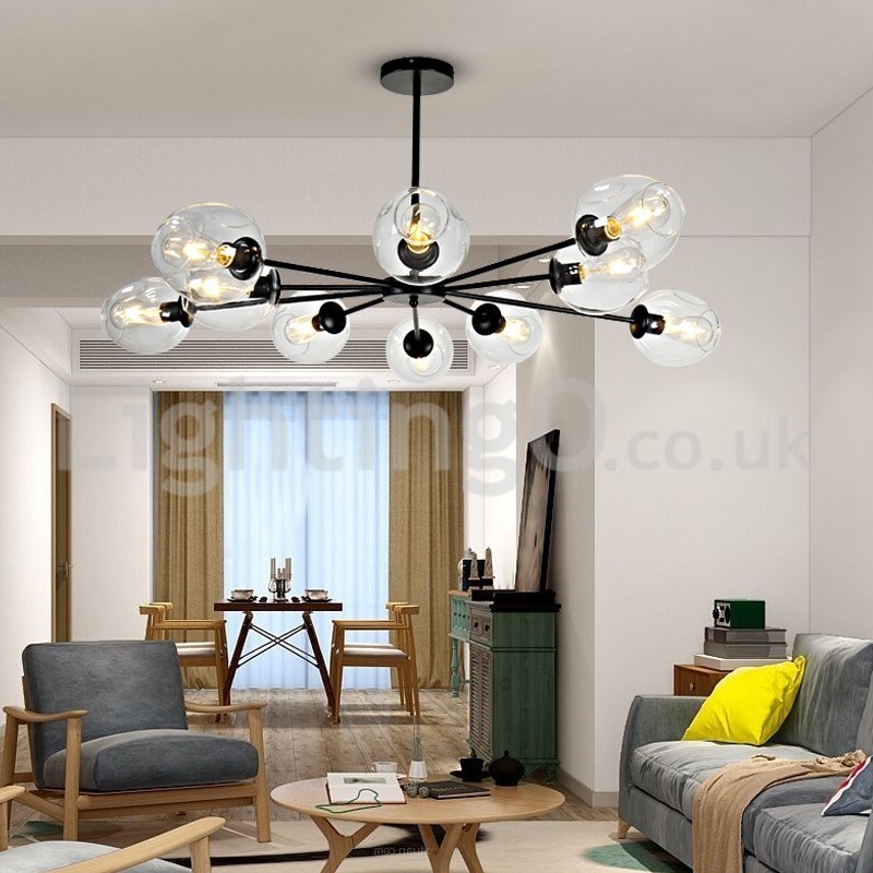 Nordic Postmodern Molecular Chandelier Magic Bean Chandelier Cafe