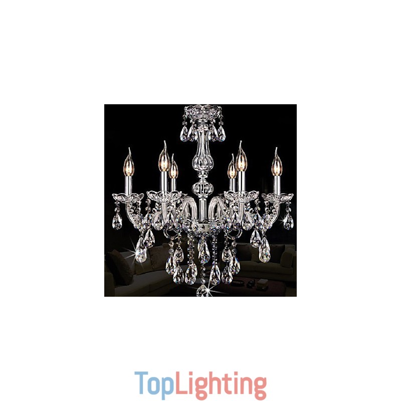 Candle Featured Luxury 6 Lights Chandelier