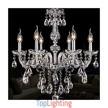 Candle Featured Luxury 6 Lights Chandelier Candle Featured Luxury 6 Lights Chandelier