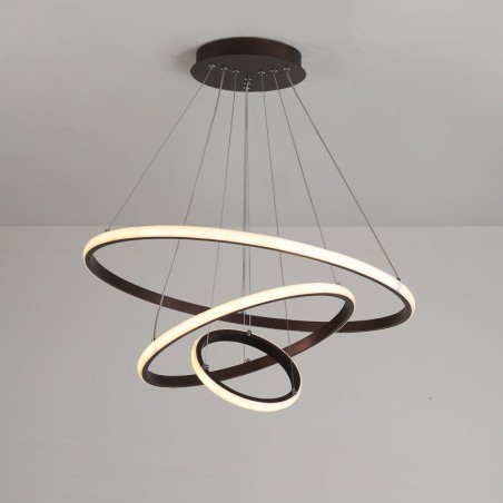 Dimmable Outside the Circles Light Pendant Light with Remote Control Modern Design Rings Dimmable Outside the Circles Light Pendant Light with Remote Control Modern Design Rings