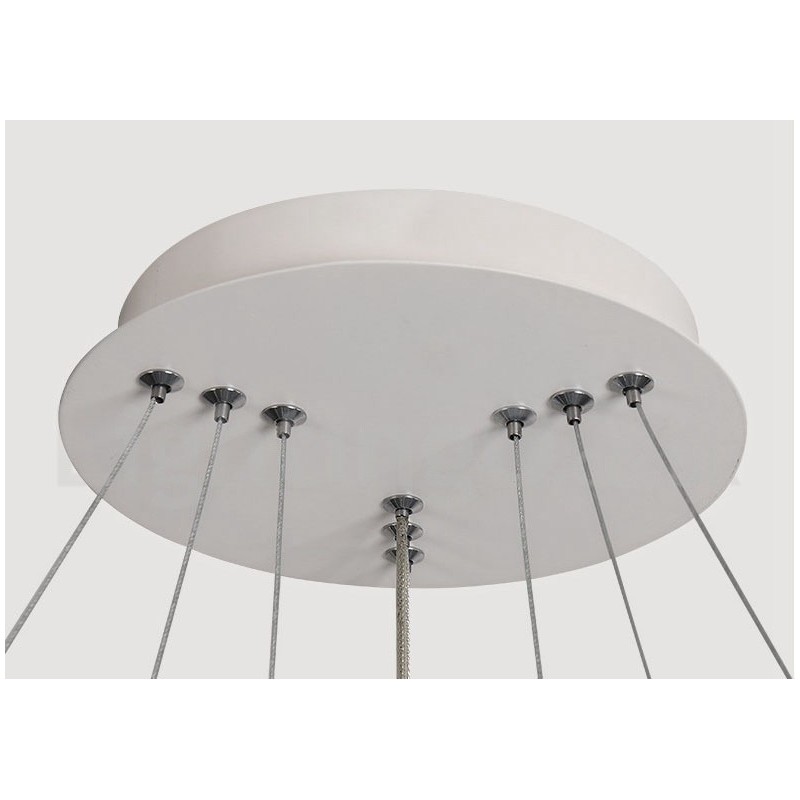 Dimmable Outside the Circles Light Pendant Light with Remote Control Modern Design Rings