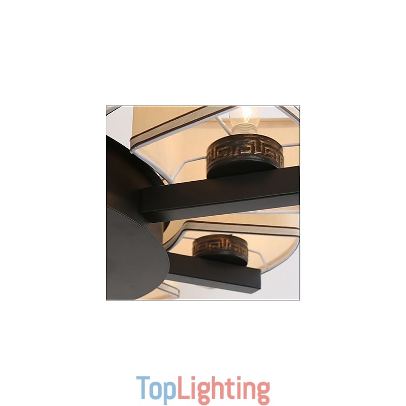 The Chinese Style Chandelier Iron Copper Imitation Air Lamps
