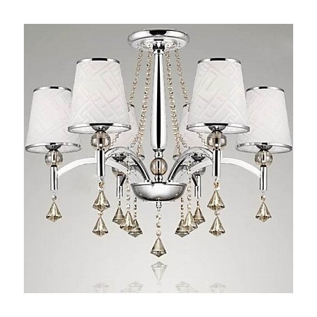 Modern Contemporary Crystal Chrome Metal Chandelier Modern Contemporary Crystal Chrome Metal Chandelier