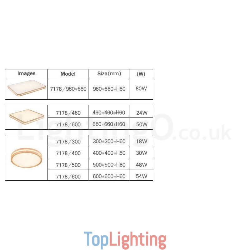 Ultra thin Round Square Rectangle Wood Ceiling Lamp Solid Wood Acrylic Shade Ceiling Lamp Nordic Style