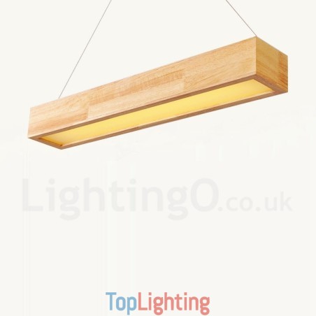 Wood Modern Long Pendant Light Wood Modern Long Pendant Light