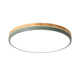 Dimmable Ultra thin Multi Colours Round Wood Ceiling Light with Acrylic Shade Ceiling Lamp Nordic Style